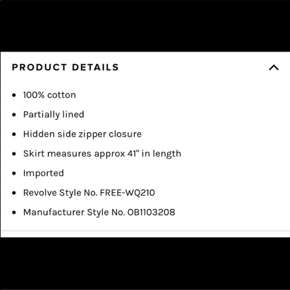 🆕Free People | Drop Waist Long Skirt Sz 4 NWT - Picture 8 of 9